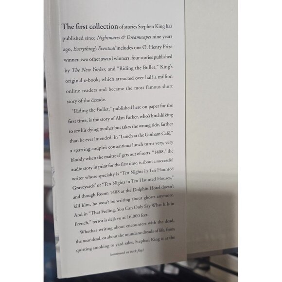Stephen King "Everythings Eventual" 14 Dark Tales Hardcover Book - Picture 2 of 7